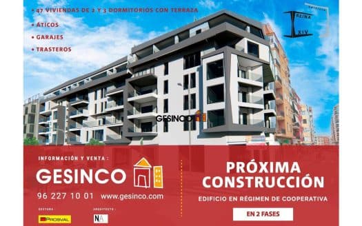 EDIFICIO REINA XIV (1ª FASE) 17 VIVIENDAS y 14 PLAZAS. ¡¡¡ ULTIMAS VIVIENDAS DISPONIBLES !!!