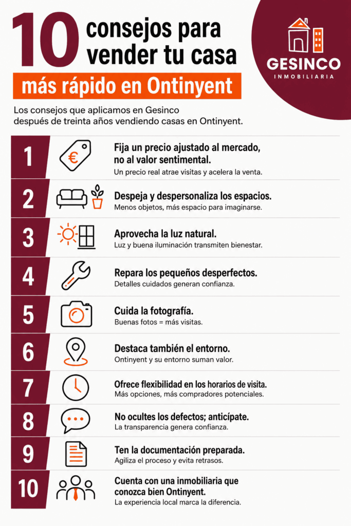 10 consejos para vender tu casa más rápido en Ontinyent